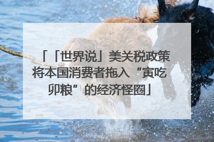 「世界说」美关税政策将本国消费者拖入“寅吃卯粮”的经济怪圈