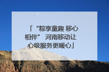 “粽享童趣 移心相伴” 河南移动让心级服务更暖心