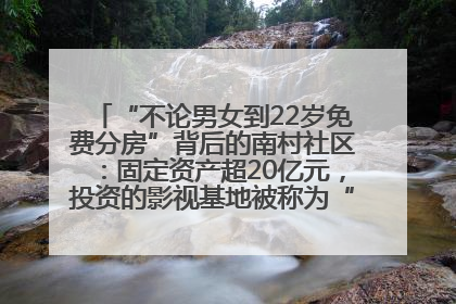“不论男女到22岁免费分房”背后的南村社区：固定资产超20亿元，投资的影视基地被称为“山村好莱坞”