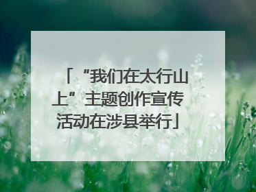 “我们在太行山上”主题创作宣传活动在涉县举行