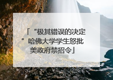 “极其错误的决定”哈佛大学学生怒批美政府禁招令