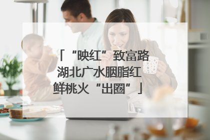 “映红”致富路 湖北广水胭脂红鲜桃火“出圈”