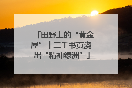 田野上的“黄金屋”丨二手书页浇出“精神绿洲”