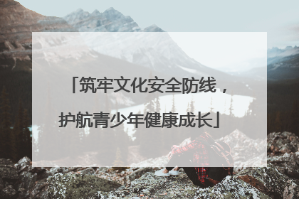 筑牢文化安全防线，护航青少年健康成长