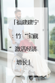 福建建宁：竹“宝藏”激活经济增长