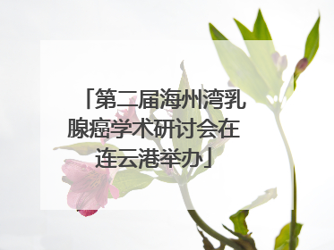 第二届海州湾乳腺癌学术研讨会在连云港举办