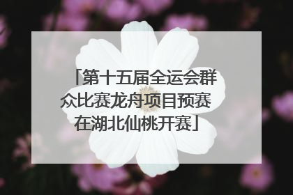 第十五届全运会群众比赛龙舟项目预赛在湖北仙桃开赛