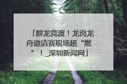群龙竞渡！龙岗龙舟邀请赛现场超“燃”！_深圳新闻网
