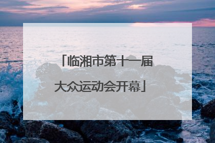 临湘市第十一届大众运动会开幕