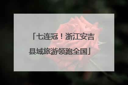 七连冠！浙江安吉县域旅游领跑全国
