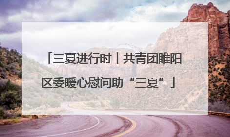 三夏进行时丨共青团睢阳区委暖心慰问助“三夏”
