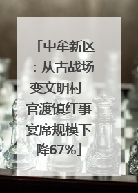 中牟新区：从古战场变文明村 官渡镇红事宴席规模下降67%