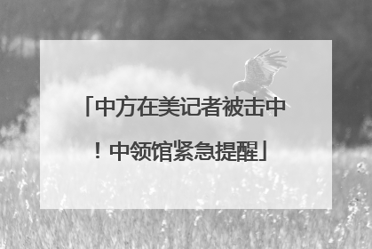 中方在美记者被击中！中领馆紧急提醒