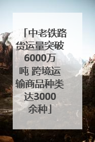 中老铁路货运量突破6000万吨 跨境运输商品种类达3000余种