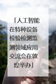 人工智能在特种设备检验检测监测领域应用交流会在敦煌举办