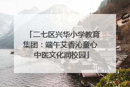 二七区兴华小学教育集团：端午艾香沁童心 中医文化润校园
