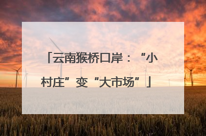 云南猴桥口岸：“小村庄”变“大市场”