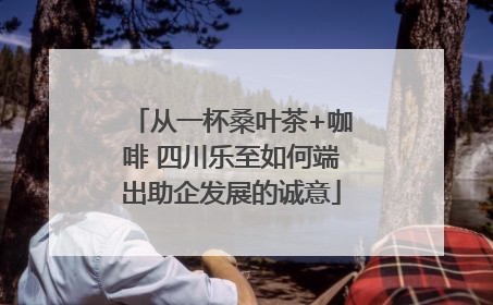 从一杯桑叶茶+咖啡 四川乐至如何端出助企发展的诚意