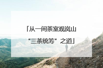 从一间茶室观岚山“三茶统筹”之道