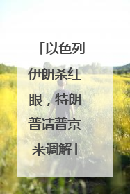 以色列伊朗杀红眼，特朗普请普京来调解