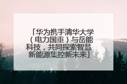 华为携手清华大学（电力国重）与岳能科技，共同探索智慧新能源集控新未来