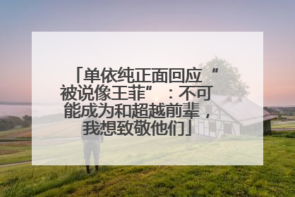 单依纯正面回应“被说像王菲”：不可能成为和超越前辈，我想致敬他们