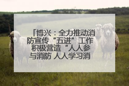 博兴：全力推动消防宣传“五进”工作 积极营造“人人参与消防 人人学习消防”的良好氛围