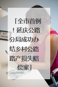 全市首例！延庆公路分局成功办结乡村公路路产损失赔偿案