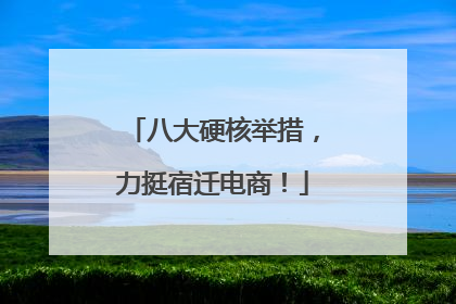 八大硬核举措，力挺宿迁电商！