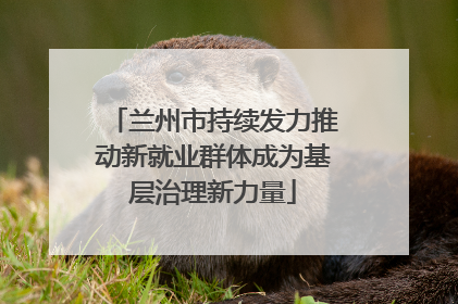 兰州市持续发力推动新就业群体成为基层治理新力量