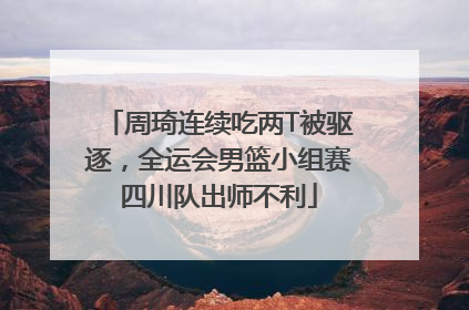 周琦连续吃两T被驱逐，全运会男篮小组赛四川队出师不利