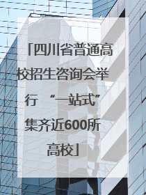四川省普通高校招生咨询会举行 “一站式”集齐近600所高校