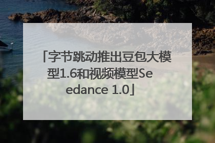 字节跳动推出豆包大模型1.6和视频模型Seedance 1.0