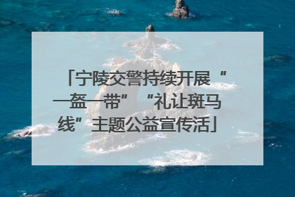 宁陵交警持续开展“一盔一带”“礼让斑马线”主题公益宣传活