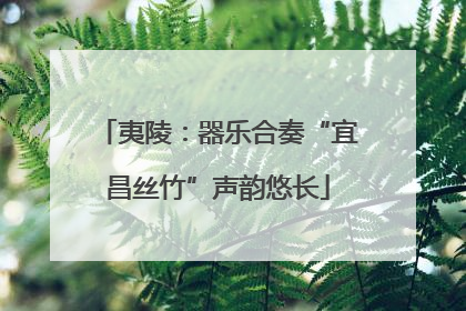 夷陵：器乐合奏“宜昌丝竹”声韵悠长