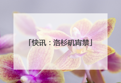 快讯：洛杉矶宵禁