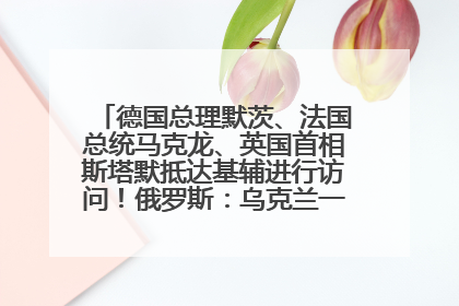 德国总理默茨、法国总统马克龙、英国首相斯塔默抵达基辅进行访问！俄罗斯：乌克兰一直在回避谈判