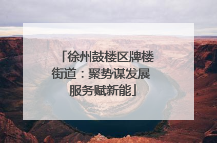 徐州鼓楼区牌楼街道：聚势谋发展 服务赋新能