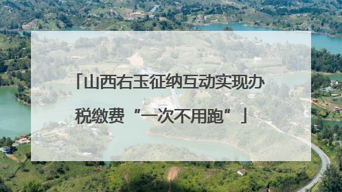山西右玉征纳互动实现办税缴费“一次不用跑”