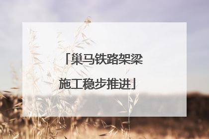 巢马铁路架梁施工稳步推进