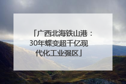 广西北海铁山港：30年蝶变超千亿现代化工业强区