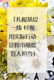 扎根基层一线 付强用实际行动诠释市场监管人担当