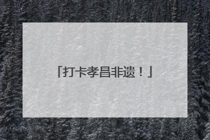 打卡孝昌非遗！