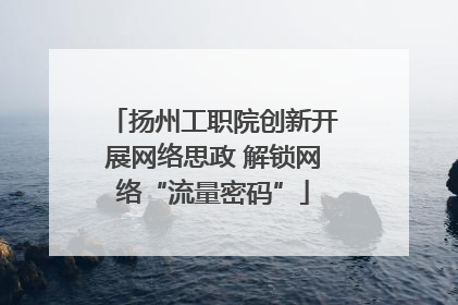 扬州工职院创新开展网络思政 解锁网络“流量密码”
