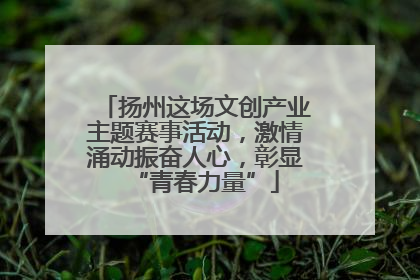 扬州这场文创产业主题赛事活动，激情涌动振奋人心，彰显“青春力量”