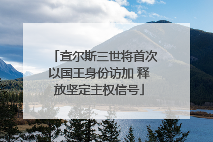 查尔斯三世将首次以国王身份访加 释放坚定主权信号
