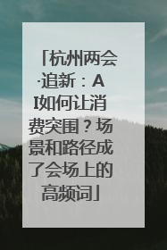 杭州两会·追新：AI如何让消费突围？场景和路径成了会场上的高频词