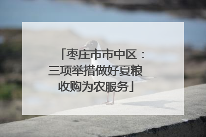 枣庄市市中区：三项举措做好夏粮收购为农服务