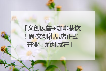 文创展售+咖啡茶饮！尚·文创礼品店正式开业，地址就在