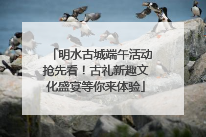 明水古城端午活动抢先看！古礼新趣文化盛宴等你来体验